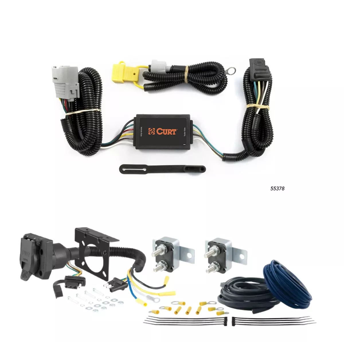 00 - 02 Chevrolet Express 3500 Excluding cutaway models CURT Trailer Brake Controller 7-Way Upgrade Kit7WK354