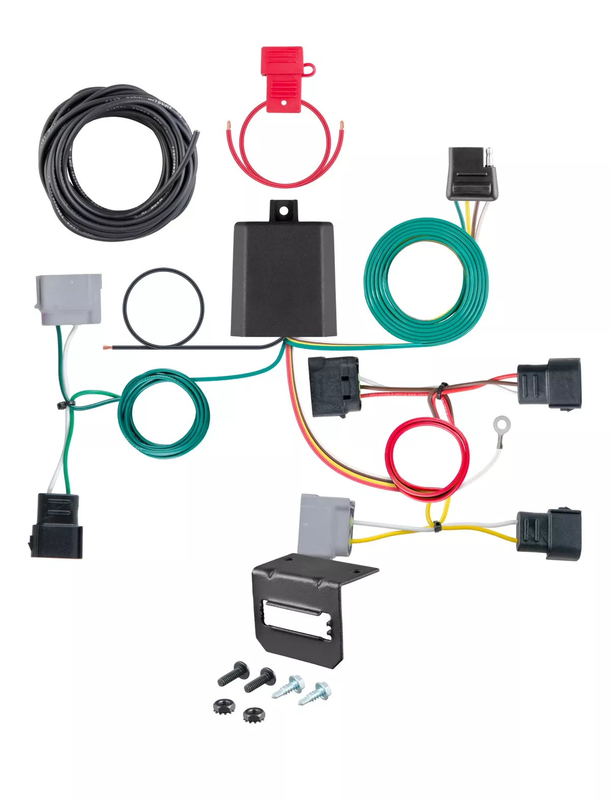 05-07 Ford Escape CURT 4-flat Plug and Play Trailer Wiring