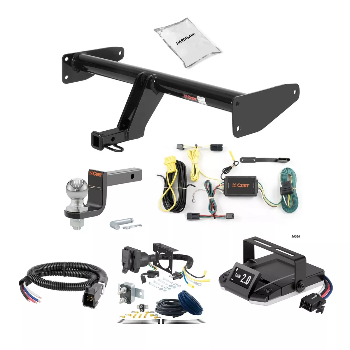 05-07 Saturn Relay 2 CURT Trailer Hitch + Assure Proportional Brake Controller Kit HBCW2232