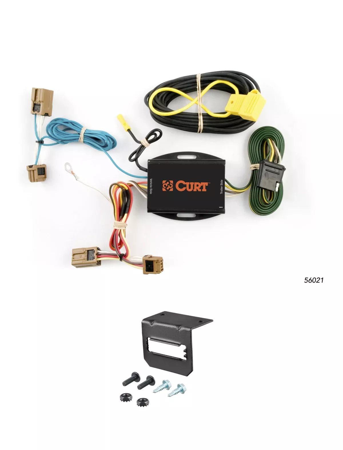 07-11 Nissan Versa Sedan CURT 4-flat Plug and Play Trailer Wiring