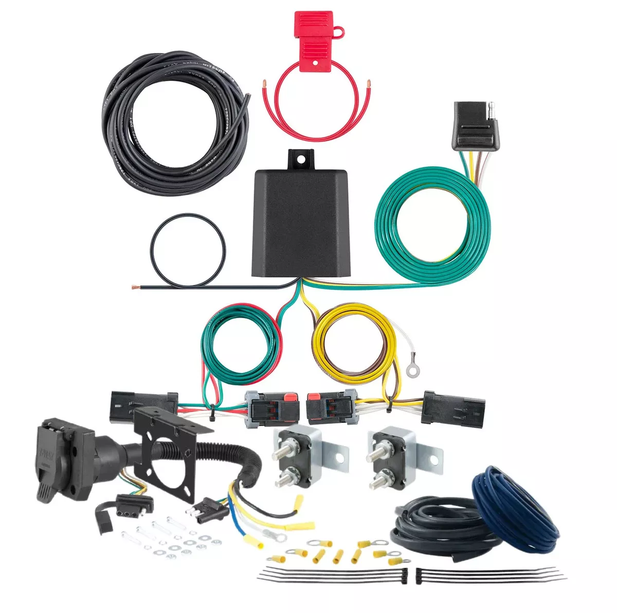 09 - 19 Ford Flex Without dual exhaust CURT Trailer Brake Controller 7-Way Upgrade Kit7WK934