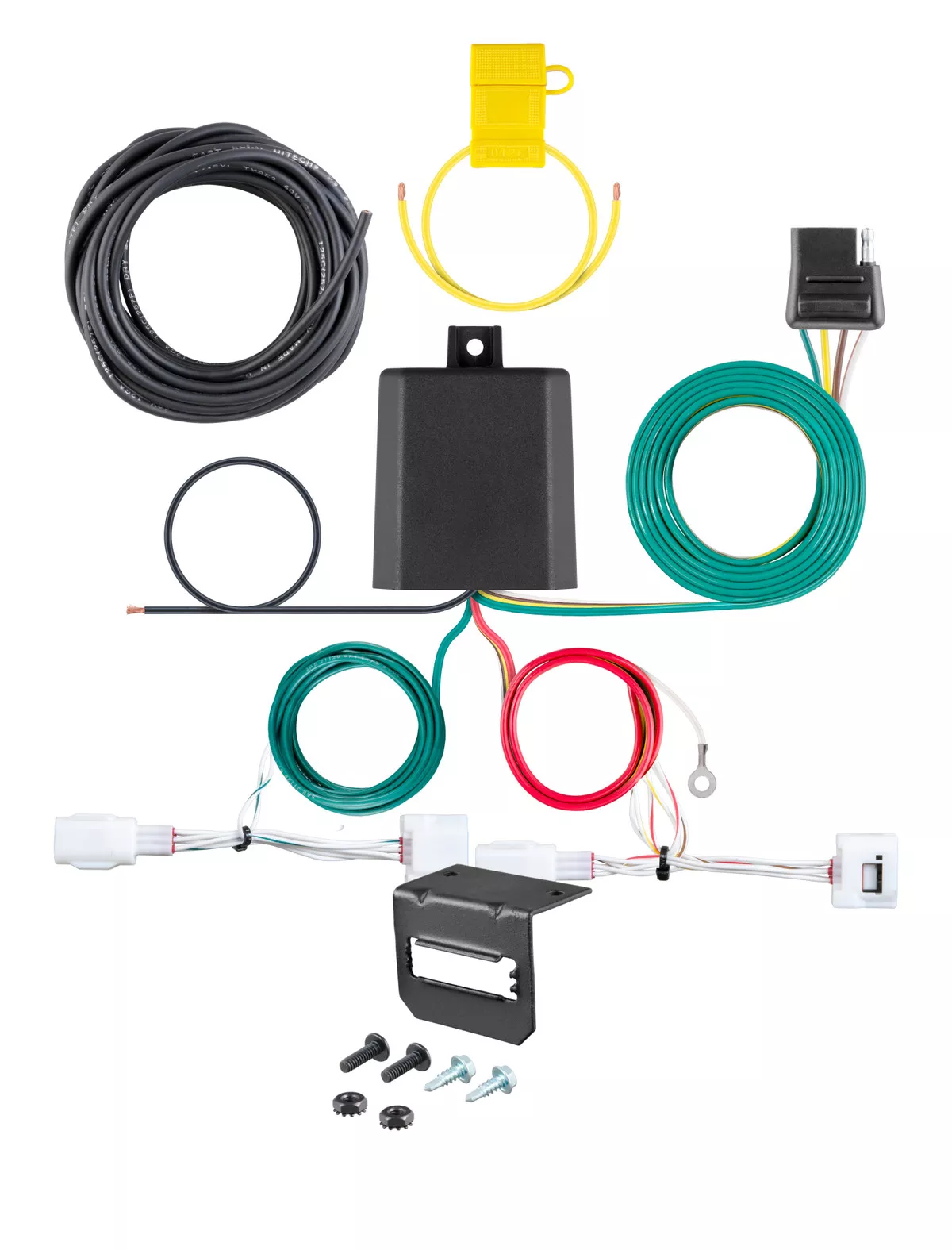 19-24 Mazda 3 Hatchback CURT 4-flat Plug and Play Trailer Wiring