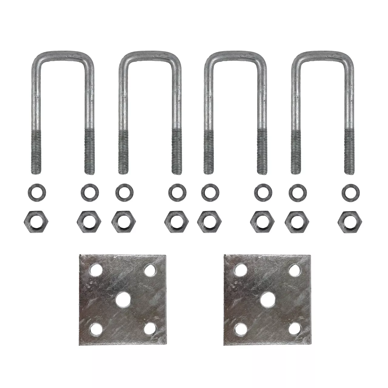 2" Galvanized Square U Bolt Kit