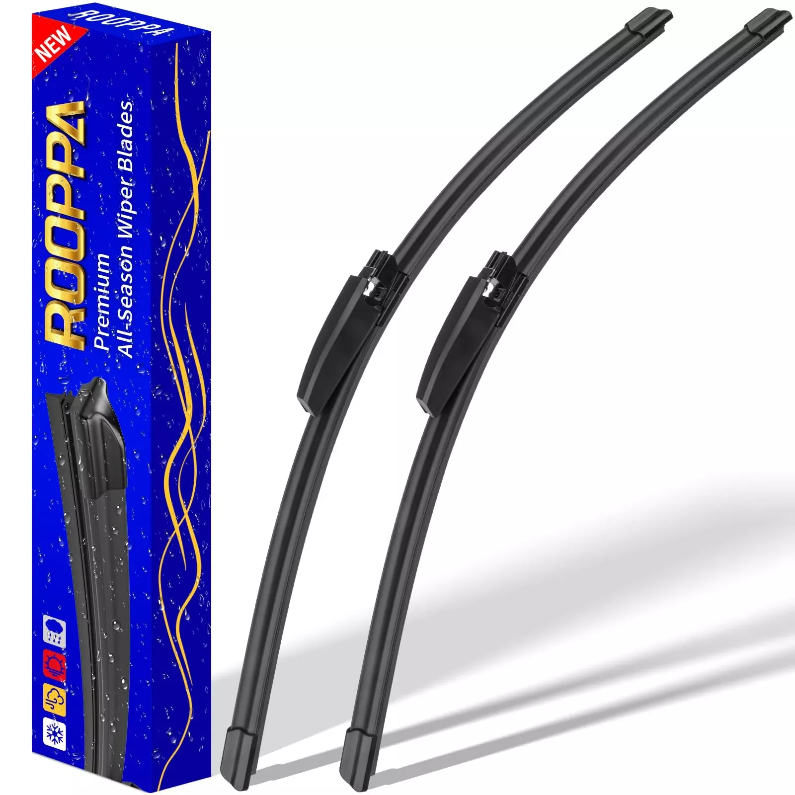 2 Wipers Replacement For 2002-2008 Audi A4 S4 Rs4 A6 S6 Audi Allroad, Windshield Wiper Blades Original Equipment Replacement - 22'/22' (Set Of 2)