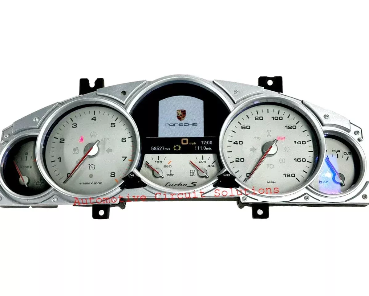 2003-2010 Porsche Cayenne Turbo Cluster Display Repair Service
