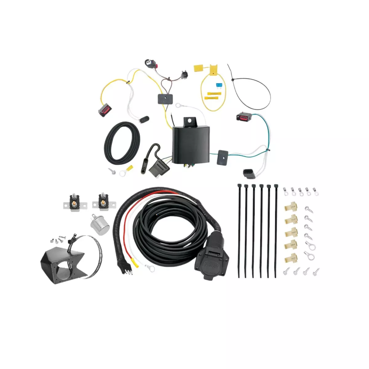 2014-2021 Jeep Grand CherokeeTekonsha Custom 7-Way + Brake Controller Install Kit