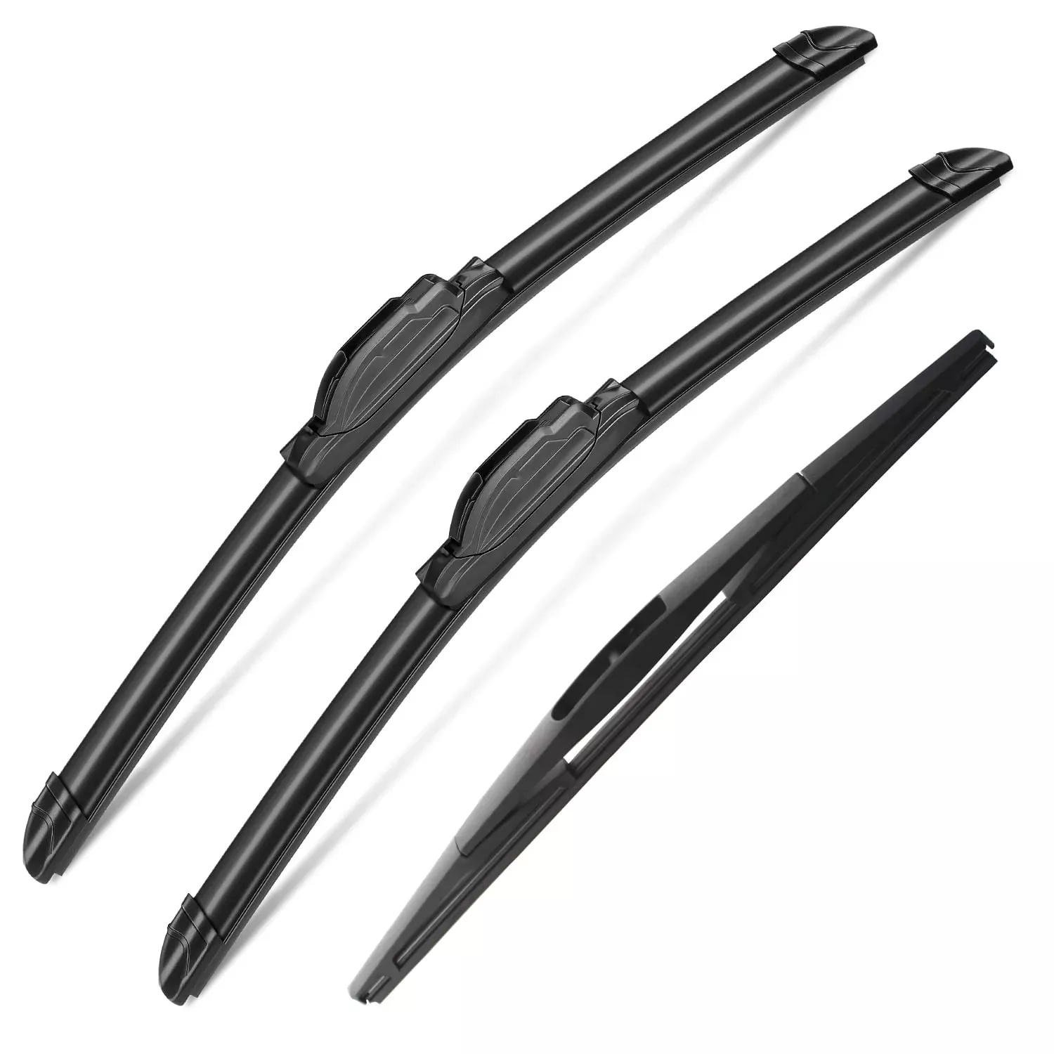 3 Wipers Set For Nissan Leaf 2011-2019 , Windshield Wiper Blades Original Equipment Replacement Front And Rear- 26'/16'/10B' (Pack Of 3) J- Hook