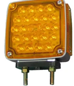 4.5″ LED Pedestal Light, Red/Amber, Left