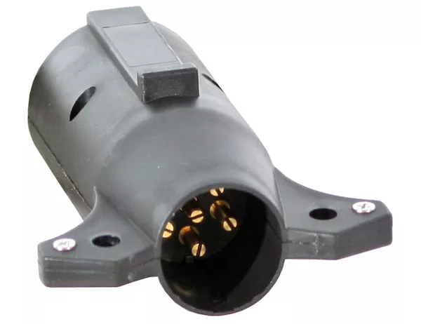 7 Blade RV to 6 Way Round Adapter, Center Pin, 12V Hot