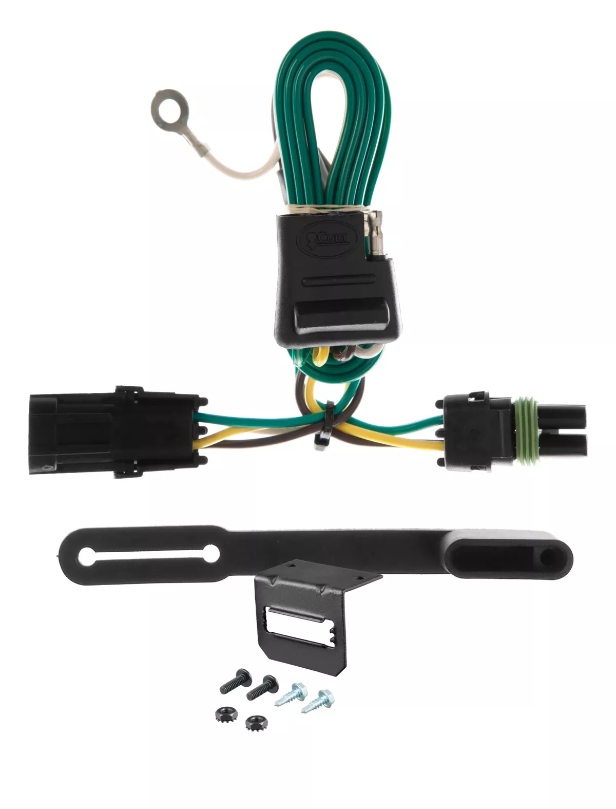 85-86 Chevrolet K30 With 10" step bumper CURT 4-flat Plug and Play Trailer Wiring