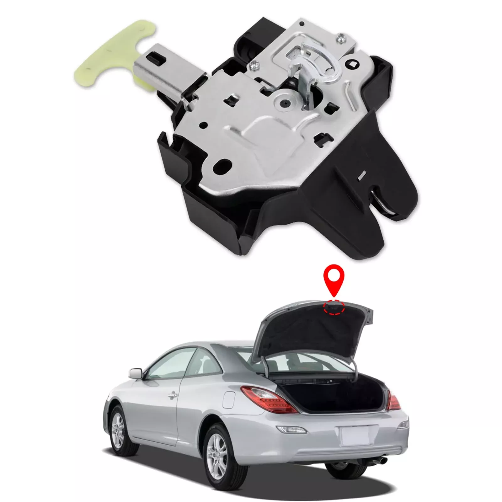 931-860 Trunk Latch Lock For Toyota Camry 2007 2008 2009 2010 2011 Replacement Camry Rear Door Latch Trunk Door Lock Actuator Replace # 64600-06010 64600-33120