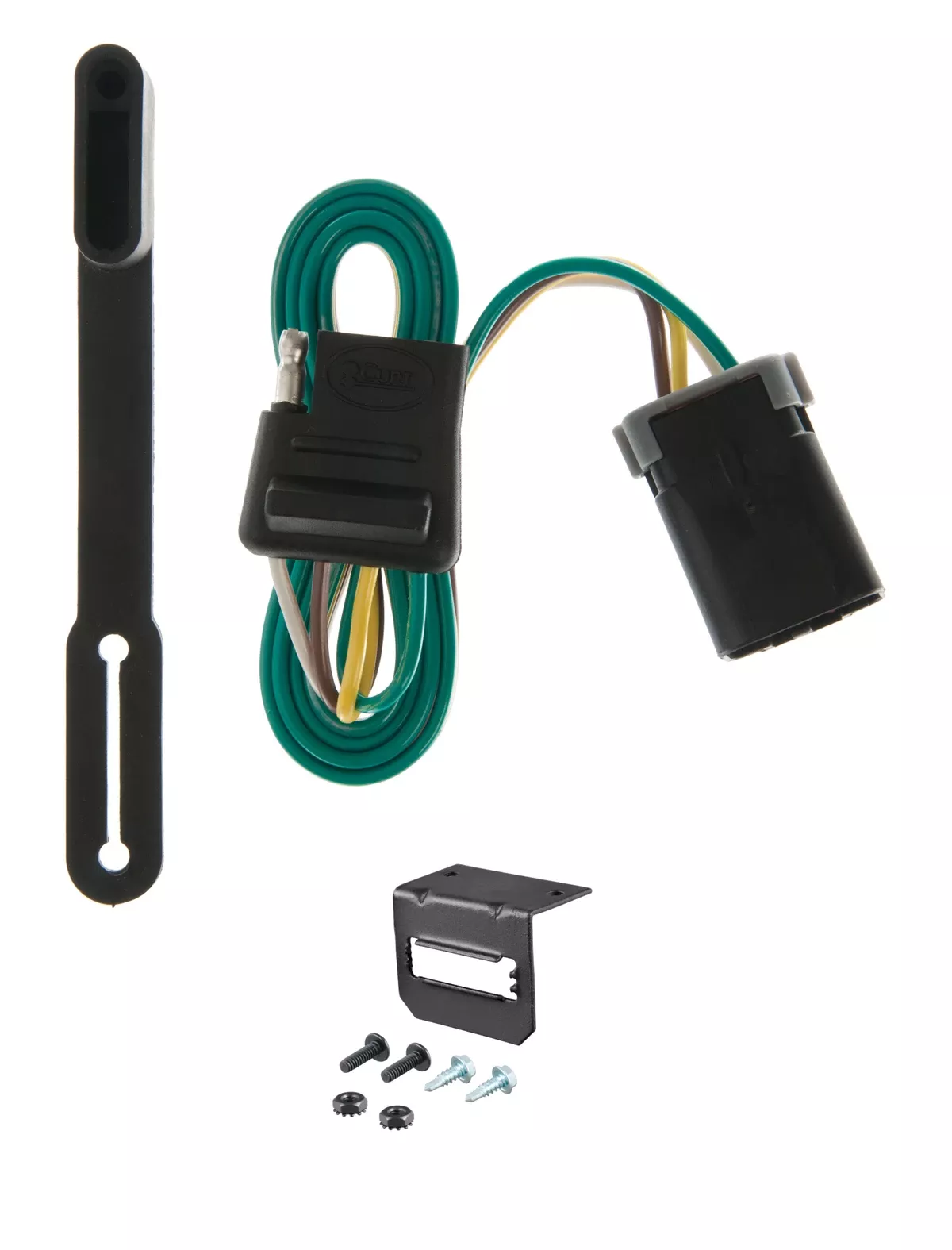 99-00 Dodge Van (full size) With factory step bumper CURT 4-flat Plug and Play Trailer Wiring