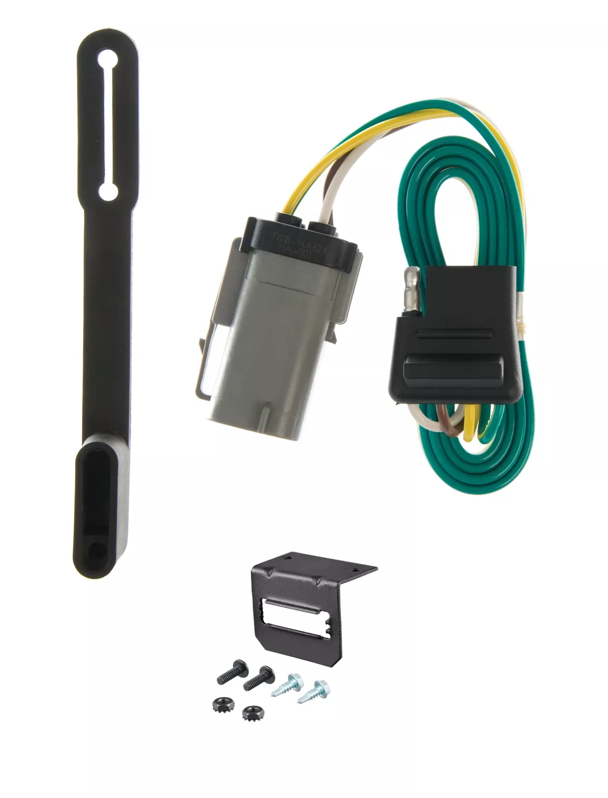 99-01 Ford F-350 Super Duty Cab & chassis with 34" frame width (O.D.) CURT 4-flat Plug and Play Trailer Wiring