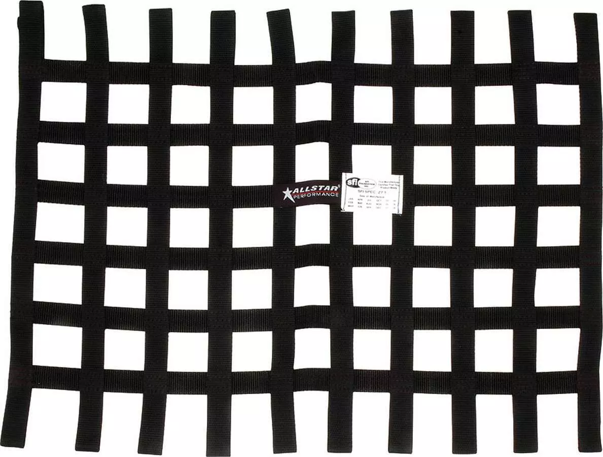 Allstar Performance Loop Style Window Net - 18" x 24" - Black