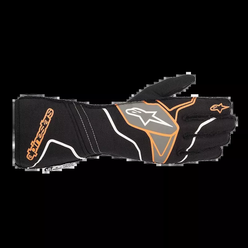 Alpinestars Tech 1-ZX v2 Glove - Black/Orange Fluo