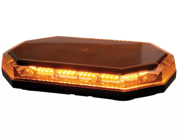 Amber Octagonal LED Light Bar- 12V, 15″ wide, 56 LEDs