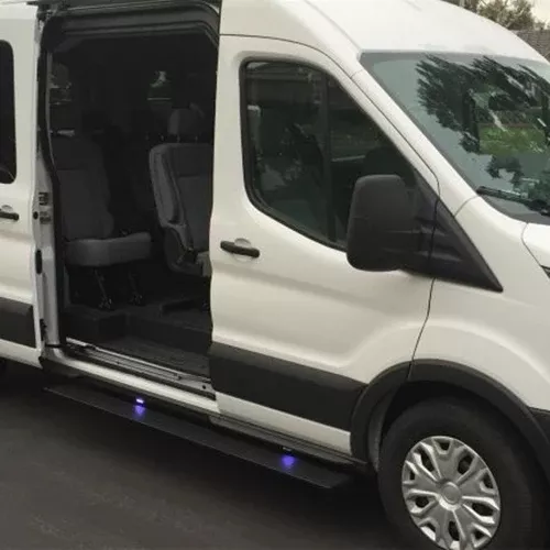 AMP Research 76159-01A PowerStep Electric Running Board Plug N' Play System for 2014-17 Ford Transit (Passenger Side Only)