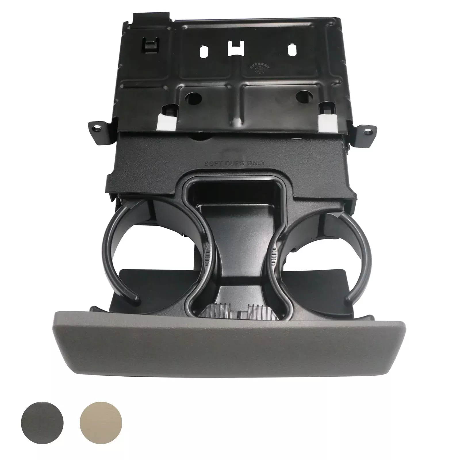 APPERFiT Dash Cup Holder Replacement for 2005-2007 Ford Super Duty Trucks, Gray, Model CP005