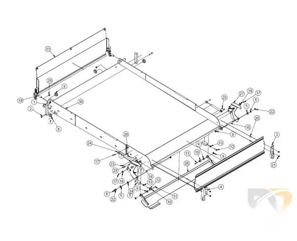 ASSEMBLY PLATFORM NCL 37 X 54 KIT SHIPOUT 402375AKS