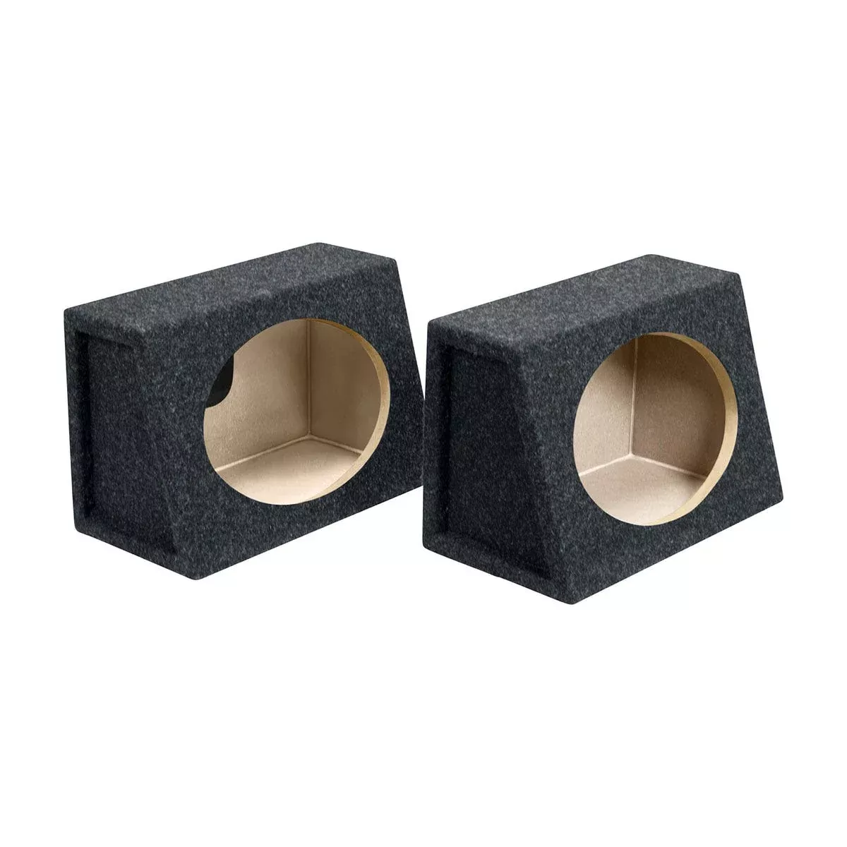 Atrend 6x9PR 6"x9" Charcoal Carpeted Speaker Enclosures - Pair