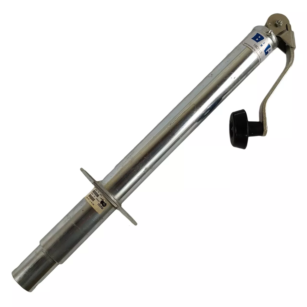 BAL Round Topwind A Frame Tongue Jack - 1000lb - Zinc