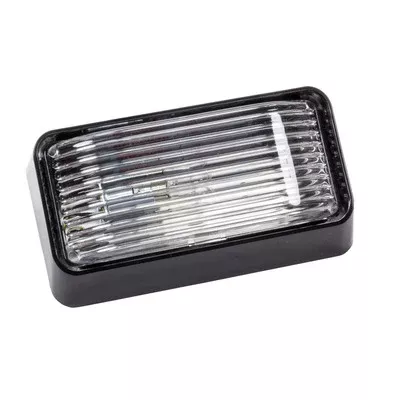 Bargman RV Trailer Porch Light Lens #78 Clear with Black Base