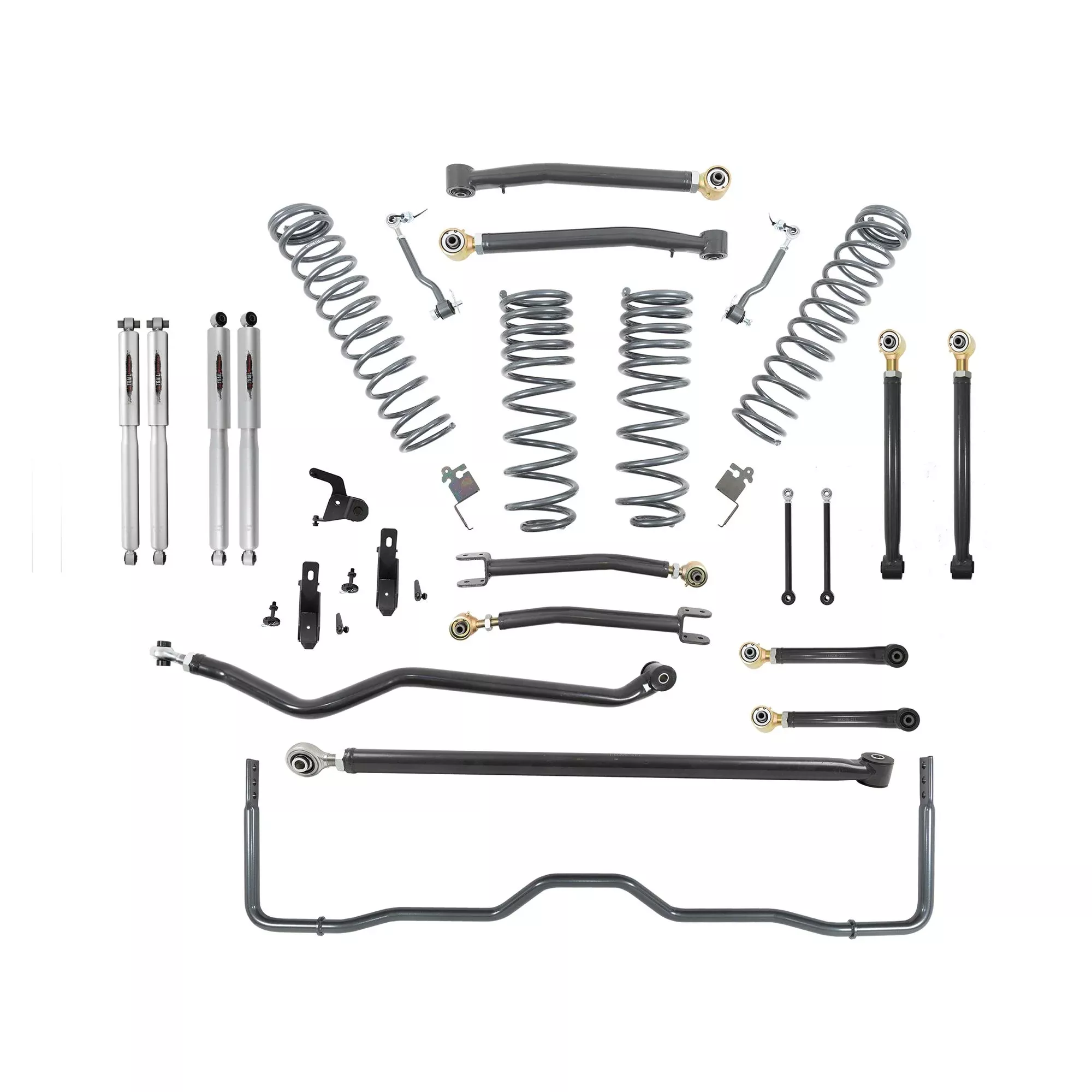 BELLTECH 153206TPS LIFT KIT 4in. Lift Kit Inc. Front and Rear Trail Performance Struts/Shocks 2020-2021 Jeep Gladiator Rubicon JT 4dr 4in. Lift