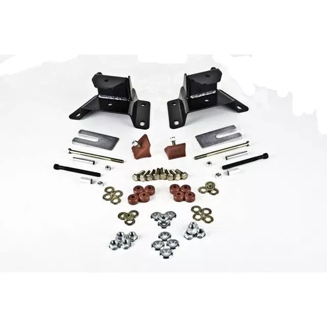 BELLTECH 6414 HANGER KIT 3 in. Drop Leaf Spring Hanger Kit (Front Hanger) 1987-1996 Ford F150 Std Cab. (used in kit #6415) 3 in. Rear Drop