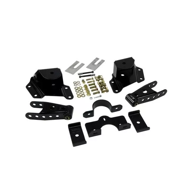 BELLTECH 6415 SHACKLE & HANGER KIT 4 in. Drop Leaf Spring Shackle & Hanger Kit (Front Hanger/Rear Shackle) 1987-1996 Ford F150 (Std Cab) 92-95 Ford Lightning 4 in. Rear Drop
