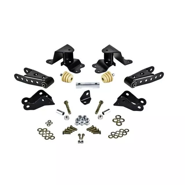 BELLTECH 6505 SHACKLE & HANGER KIT 4 in. Drop Leaf Spring Shackle & Hanger Kit (Front Hanger/Rear Shackle) 1990-1994 Chevrolet Silverado/Sierra C1500 SS 454 Only 4 in. Rear Drop