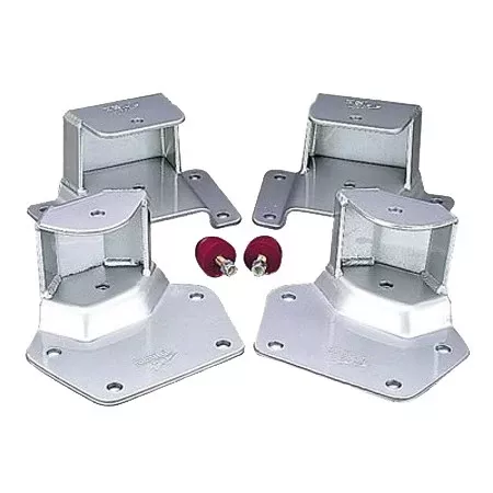 BELLTECH 6570 HANGER KIT 4 in. Drop Leaf Spring Hanger Kit (Front and Rear Hangers) 1987-1996 Dodge Dakota Std Cab 4 in. Rear Drop