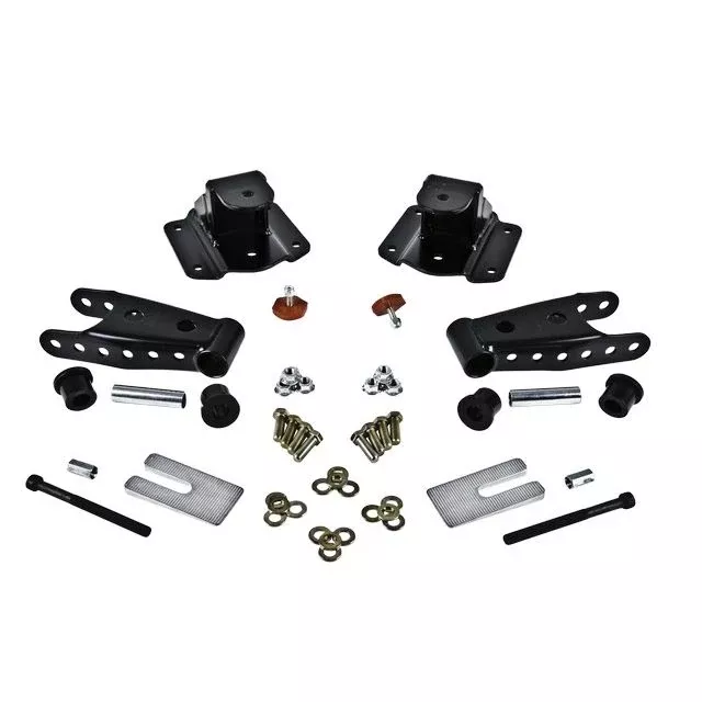 BELLTECH 6594 SHACKLE & HANGER KIT 4 in. Drop Leaf Spring Shackle & Hanger Kit (Front Hanger/Rear Shackle) 1994-2000 Dodge Ram 2500 V-10 & Diesel 4 in. Rear Drop