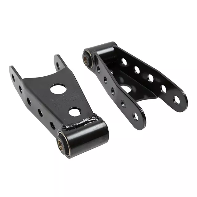 BELLTECH 6700 SHACKLE KIT 1 in. Drop Leaf Spring Shackle 1973-2018 Chevrolet Silverado/Sierra 1500 (All) 88-10 Silverado/Sierra 2500/3500 (All) 92-99 Tahoe Yukon & Suburban (2dr/4dr.) 94-01 Dodge Ram 1500 (All) 87-03 Ford F150 (All) 1/2 in. Rear Lift