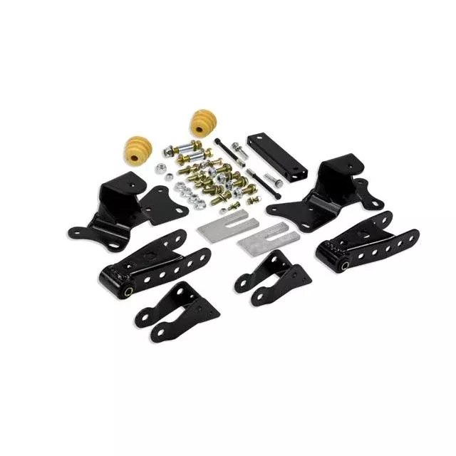 BELLTECH 6905 SHACKLE & HANGER KIT 4 in. Drop Leaf Spring Shackle & Hanger Kit (Front Hanger/Rear Shackle) 1988-1998 Chevrolet Silverado/Sierra C2500 (All Cabs) 88-96 Chevrolet Silverado/Sierra C3500 (All Cabs) 4 in. Rear Drop