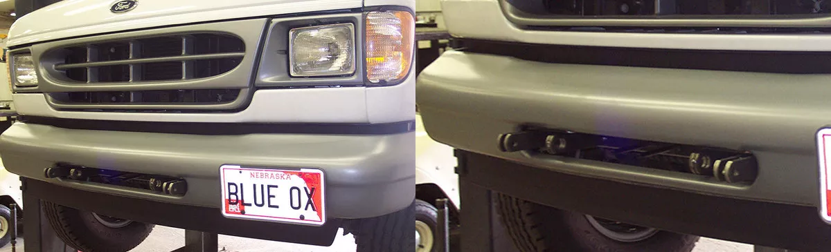 BlueOx Tow Bar Base Plate, Front Mount, RV Flat Towing for Select, E-250 VAN V-8