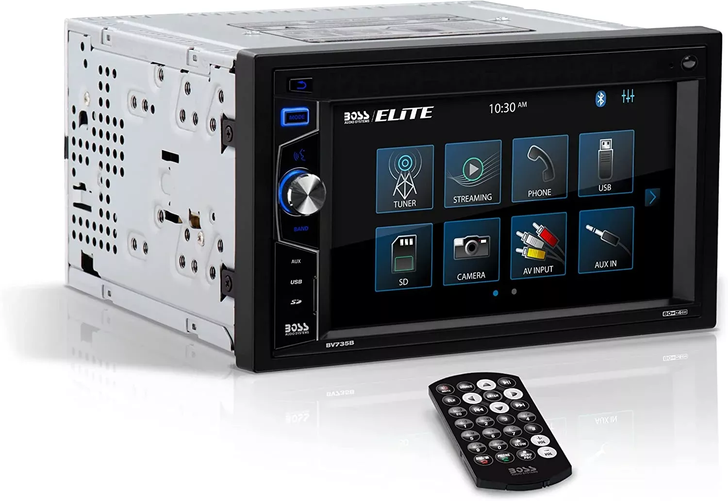 BOSS Audio Elite BV735B 6.2" 2-DIN Bluetooth Touchscreen Car Stereo with Remote