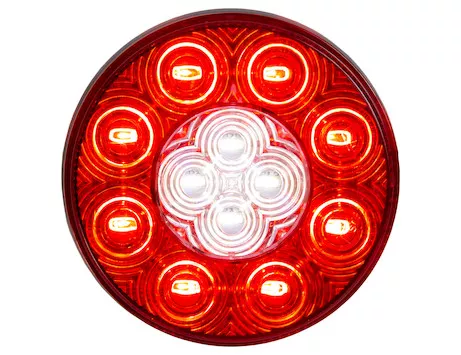 Buyers 4″ LED Stop/Turn/Tail & Backup Lamp – Round, Red
