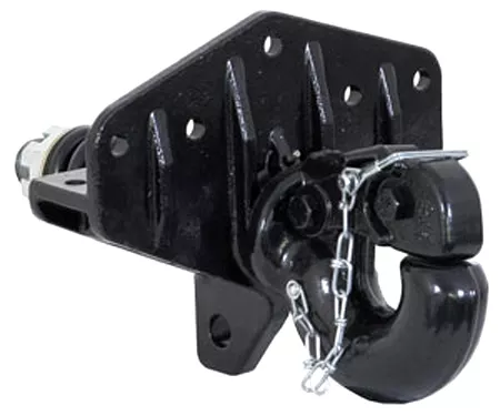 Buyers – 50k Swivel Pintle Hook with Spring – Large Mounting Plate