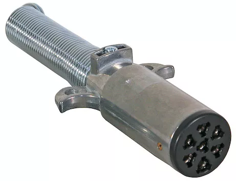 Buyers – Metal 7-Pin Round Cable Connector with Spring