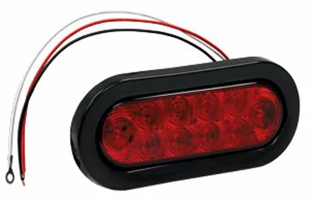 Buyers – Red 6-1/2″ Oval LED Stop / Turn / Tail Light
