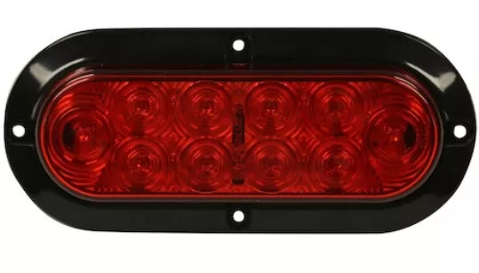 Buyers – Red 6″ Hard-wired Oval LED Stop/Turn/Tail Light (Surface Mount)