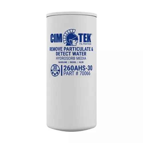 Cim-Tek 70066 260AHS-30 30 Micron Water Detection Particulate Fuel Filter