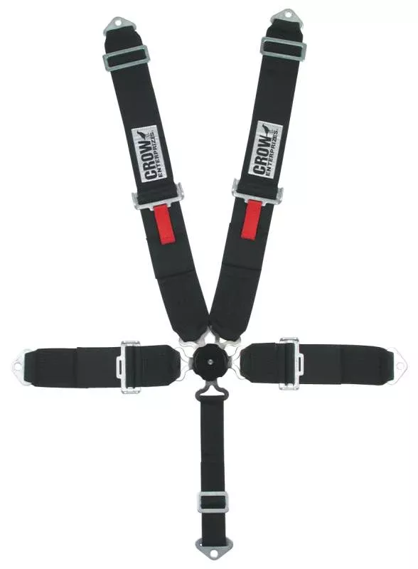 Crow 5-Way 3" Kam Lock Harness - SFI 16. - Black