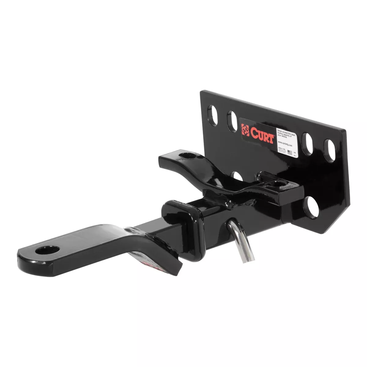 CURT 112273 Class 1 Trailer Hitch with Ball Mount, 1-1/4-In Receiver, Fits Select Toyota Corolla, Tercel, Celica, Lexus LS400, Geo Prizm