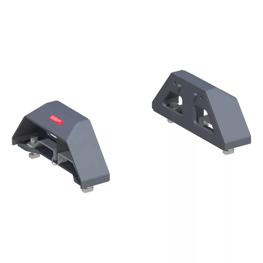 CURT 16030 Puck 5th Wheel Legs, Select Silverado, Sierra HD, 8' Bed, 30K, Teridium Grey
