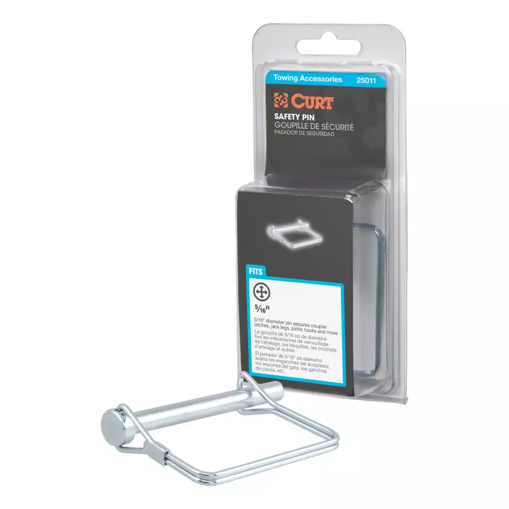 CURT 25011 5/16" Safety Pin (3" Pin Length, Packaged)