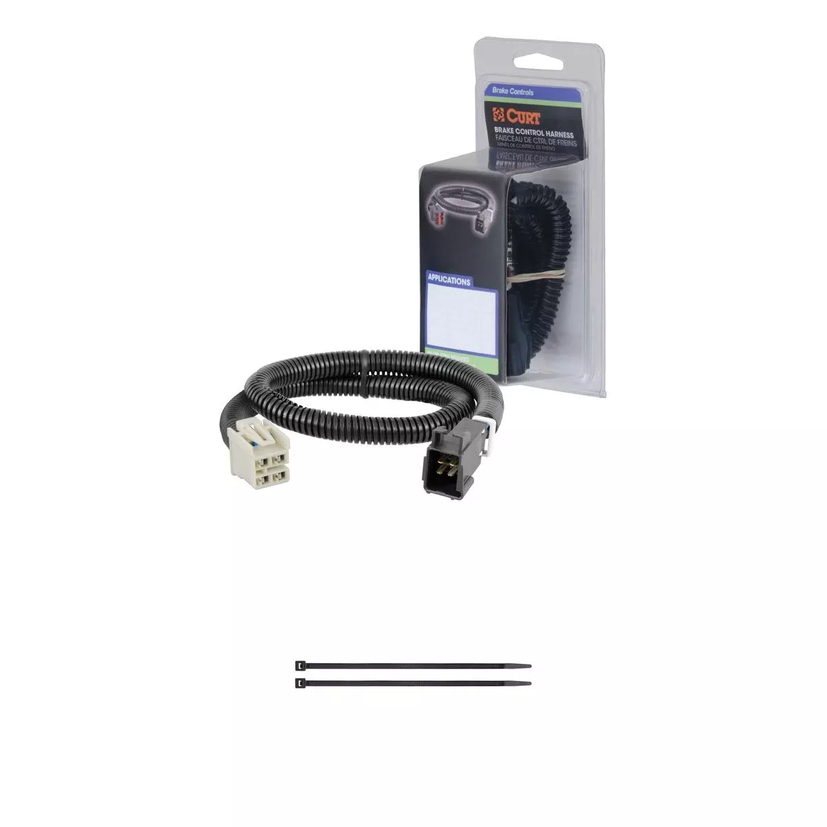CURT 51452 Quick Plug Electric Trailer Brake Controller Wiring Harness, Select Chevrolet Silverado, Suburban, Tahoe, GMC Sierra, Yukon, Escalade