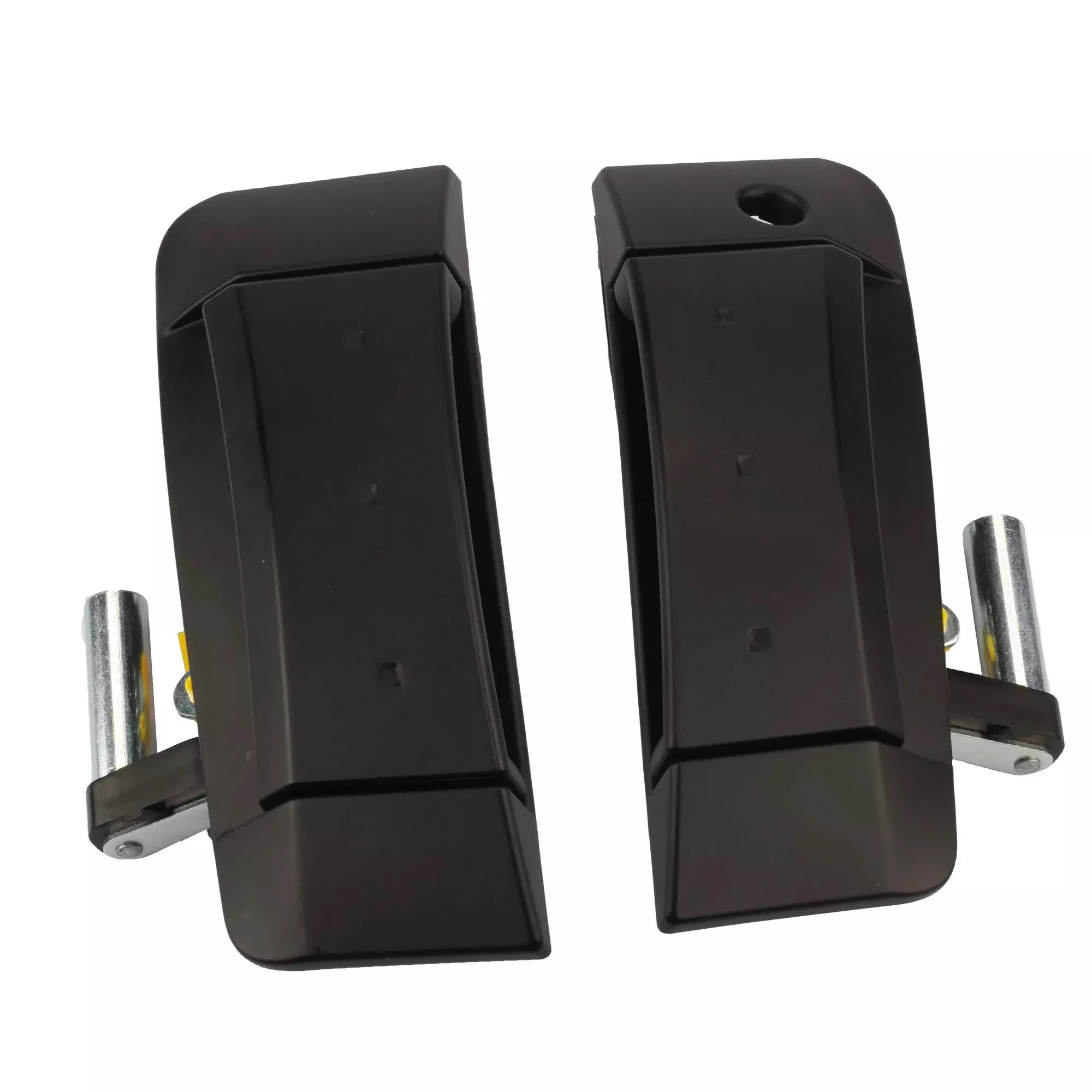 Dasbecan 1 Pair Left Driver And Right Passenger Side Exterior Door Handle Kit Replacement Compatible With Nissan 350Z 2003-2009 Replaces# 80607-Cd41E 80607-Cd400 (Black)