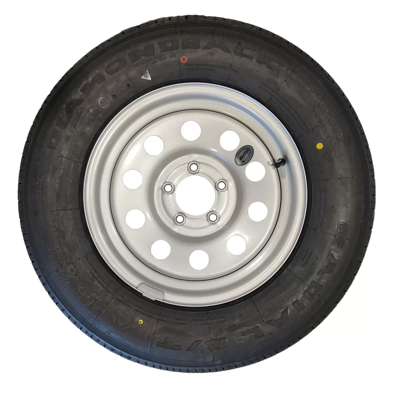 Diamondback 205/75R15 Tire & Wheel Silver Modular 5x5 - LRD