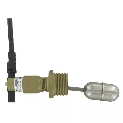 Dwyer Series L10 FLOTECT Mini-Size Level Switch w/Brass Tee & Polypropylene Spherical Float, Side Wall Mount